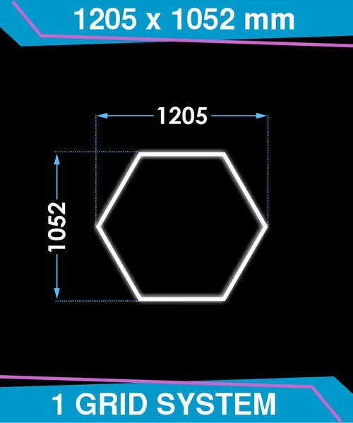 Grilă unică hexagonală