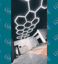 Hexagon Lighting 4 Grid Design