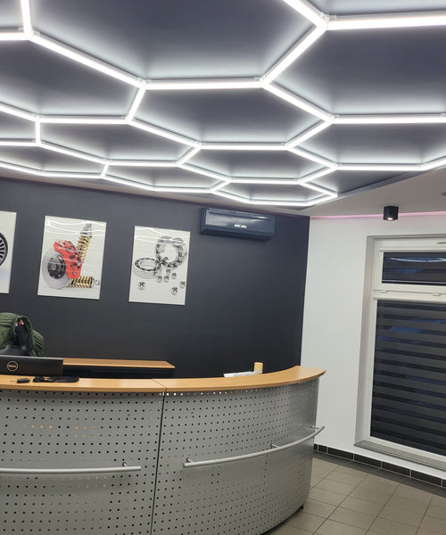 Hexagon Lighting 13 Grid Design