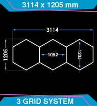 Hexagon Lighting 3 Grid Design