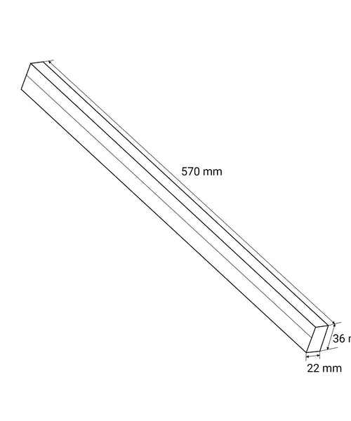Tub hexagonal T10 - 570 mm